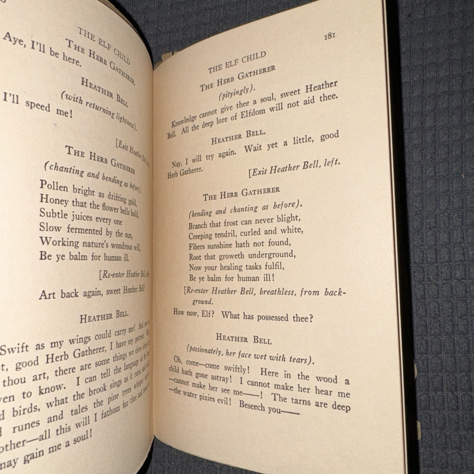 Samuel French The Elf Child by Constance D’Arcy Mackay 1909 Henry Holt Vintage