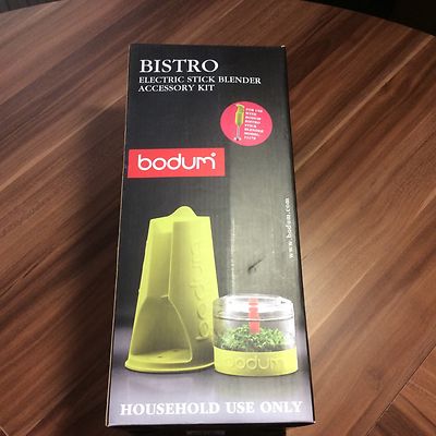 Bodum Bistro Häcksler und Ständer für Bistro Stabmixer, grün, K11204-565