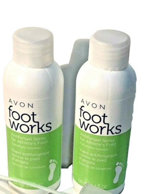 AVON FOOT WORKS ANTIFUNGAL SPRAY ATHLETE'S FOOT, BUNDLE OF #2  ''NO PUMP SPRAYER''