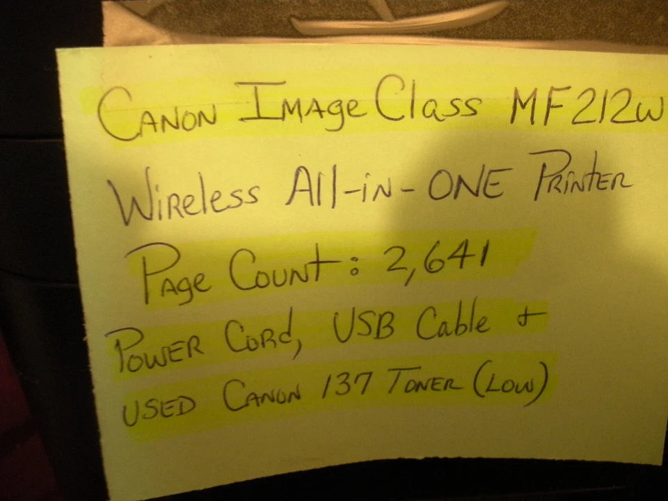 Canon ImageClass MF212w All-in-One Wireless Printer Pg Count 2,641 - Image 2 of 4