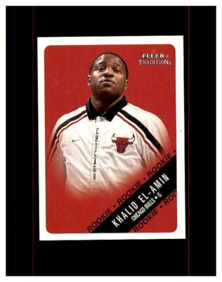 Khalid El-Amin RC Chicago Bulls 2000-01 Fleer Tradition #236 Rookie MINT UCONN