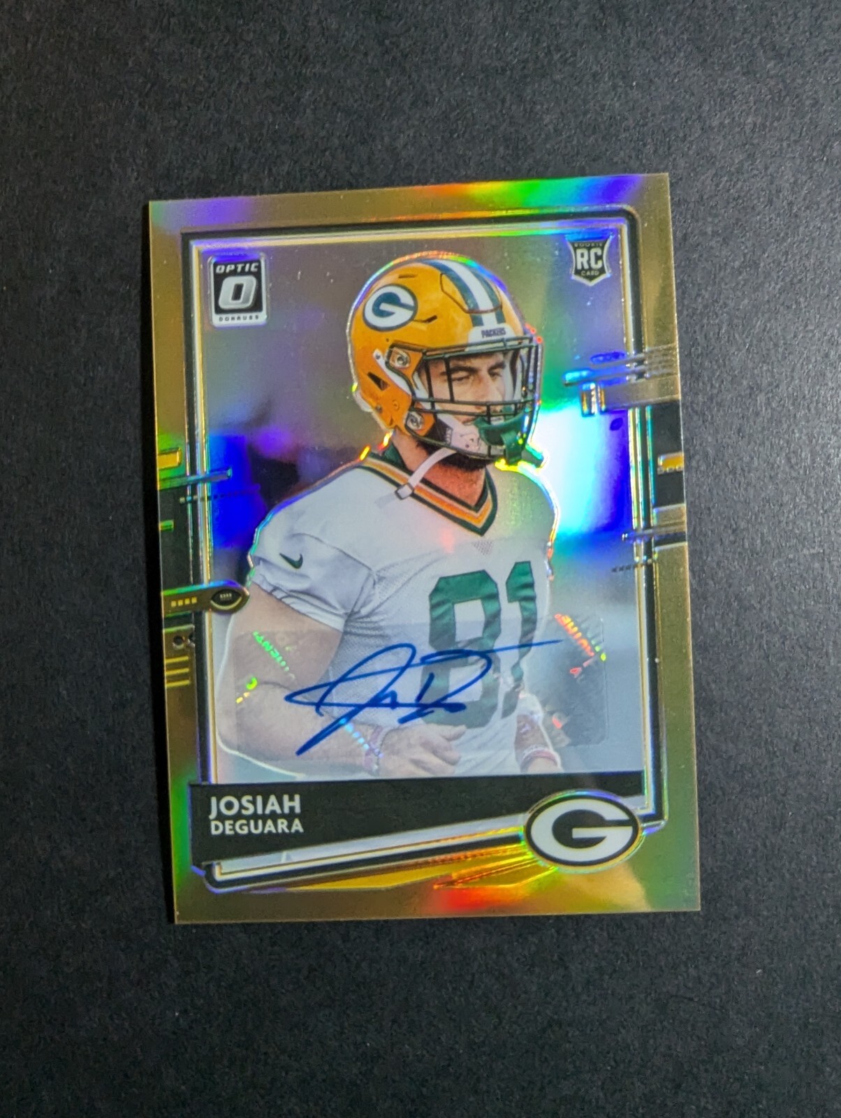 Josiah Deguara Panini Donruss Optic #142 Autograph-Bronze