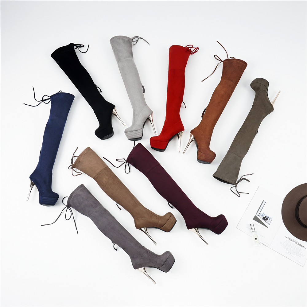 14CM High Heels Damen Overkneestiefle Platform Stilettos Stiefel Nachtclub Stiefel Stilettos Gr34-43 3a27fc 14CM High Heels Damen Overkneestiefle Platform Stilettos Stiefel Nachtclub Stiefel Stilettos Gr34-43 3a27fc