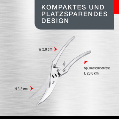 Geflügelschere: Pute, Hähnchen U. V. M. Tranchieren