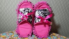 Mop Bottom Floral Pattern Women's Slippers Sizes 9