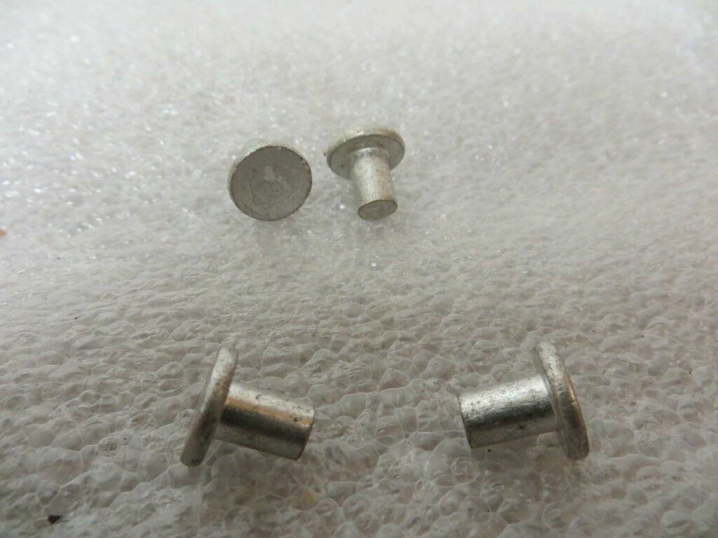 1/4” x 3/8” Flat Head Solid Steel Tinners Rivets Zinc Plated 50 Pack ...