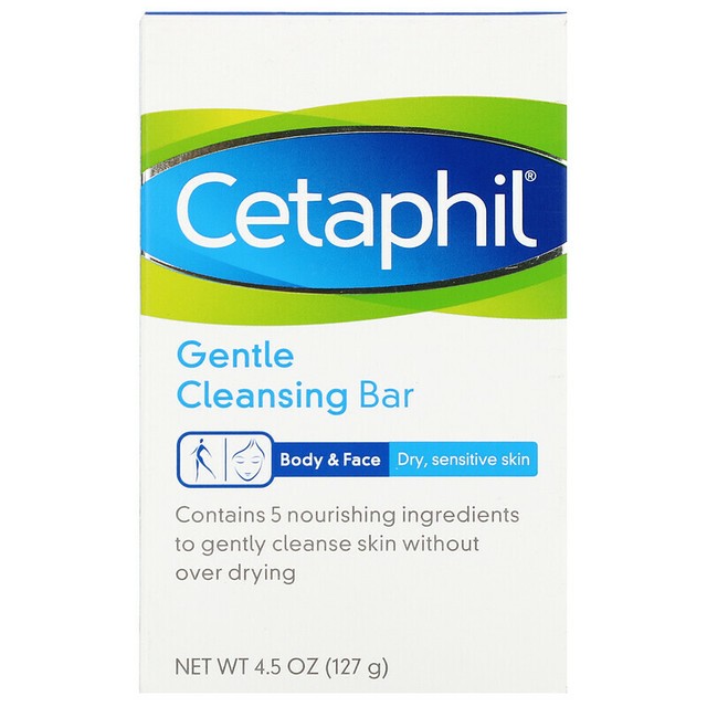 cetaphil gentle cleansing antibacterial bar 127g
