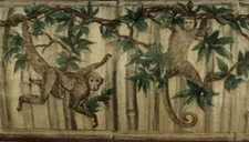 3 Rolls Borders Swinging Monkeys Jungle Pattern GRACE LEWIS STUDIO SG27007B