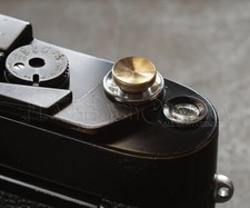 NANIGASHI Shutter Release Button SOLID BRASS ' SMALL ' Size Japan Made 021514