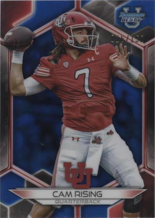 2023 Bowman's Best University - Cameron Rising #45 Blue Refractor /150 ...