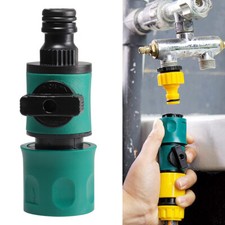 1/2x Garden Hose Pipe In Line Tap Shut On/Off Valve stop valve Connector Adaptor