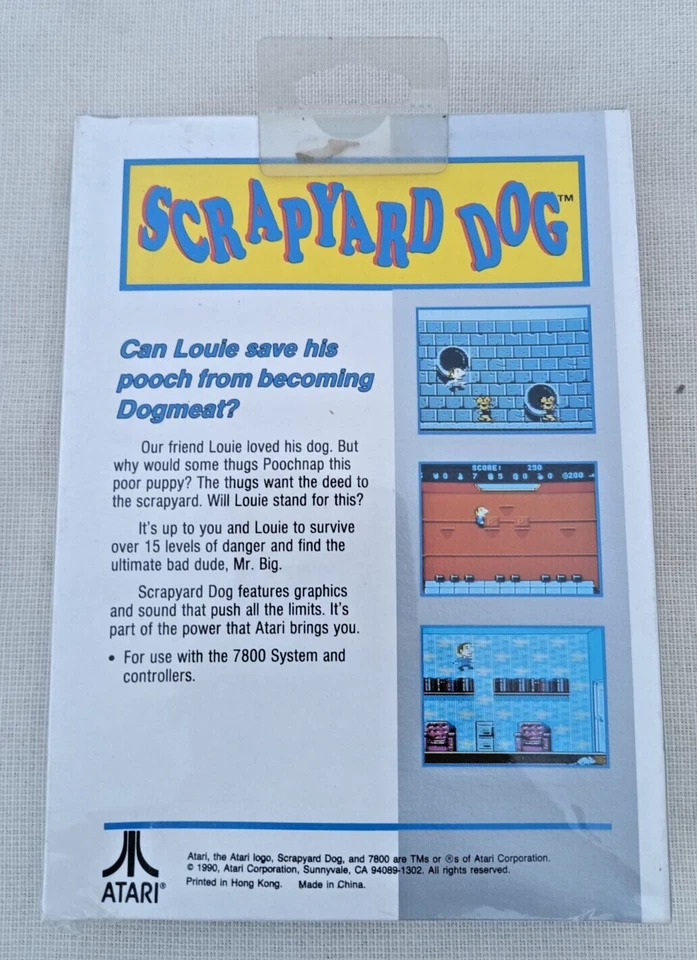Scrapyard Dog Atari 7800 Game Cart;Excellent NOS; Orig factory wrap CX7879 - Image 2 of 4