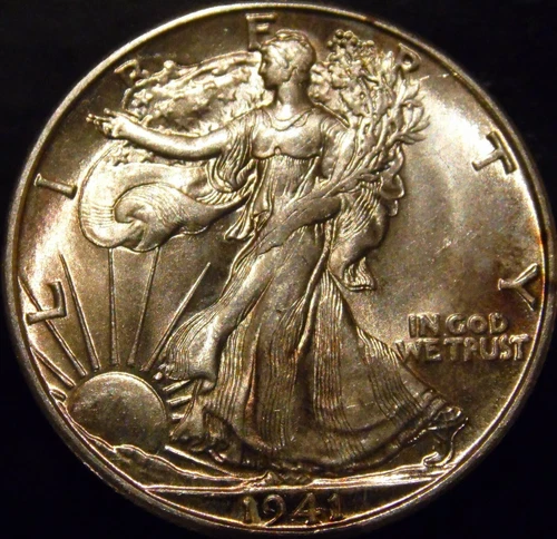 1941-D Walking Liberty Half Dollar Gem BU Uncirculated