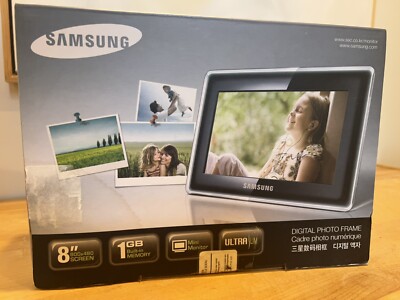 Samsung SPF-87H 8'' Digital Photo Frame - 1GB Memory NEW sealed 