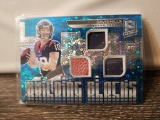 2021 Spectra Football Davis Mills Building Blocks Rookie Card 02/60 No. BB-DM 