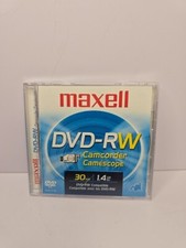 Maxell DVD-RW Camcorder Video Disc 30 Minutes 1.4 Dvd Record