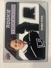 Rasmus Kupari 2021-22 upper deck hockey Rookie Threads Patch