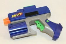 NERF Dart Tag Single Shot Hyperfire Dart Gun Blue and Gray 2005