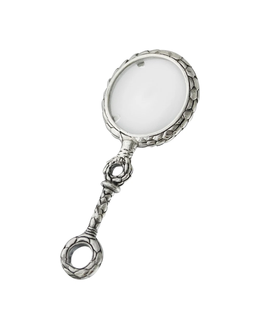 Victorian Magnifier Pendant 925 Sterling Silver 7x Magnifying