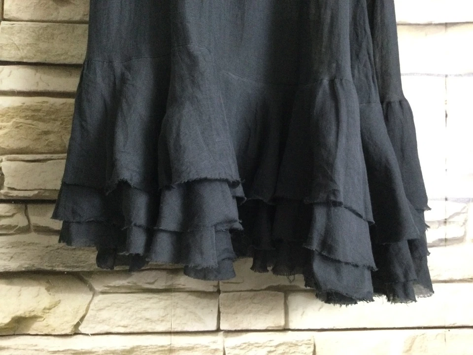 cocon.commerz PRIVATSACHEN STILWALD Volantrock aus NETTEL in grau Größe 2 - Bild 4 von 4