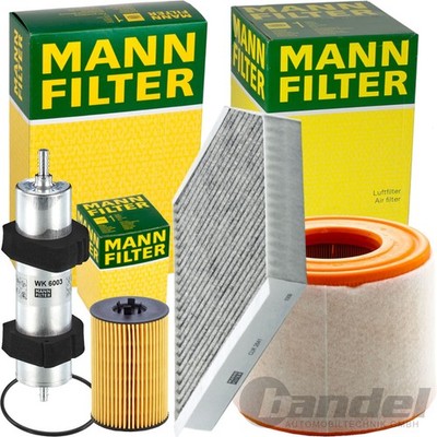 MANN FILTER INSPEKTIONSPAKET passend für 2.0 TDI 190 PS AUDI A6 C7 4GC 4GD