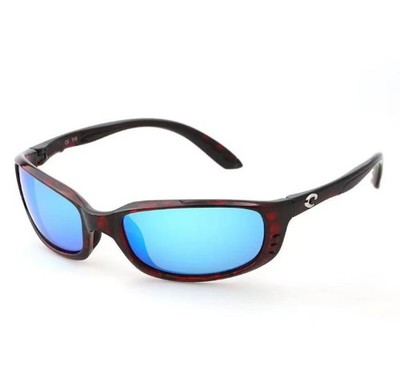 Costa del Mar Brine Tortoise Shell Frame Green Mirror Polarized 580P