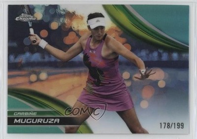 2025 Topps Chrome Aqua Refractor 178/199 Garbine Muguruza Garbiñe #164 17uv