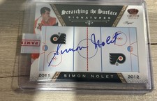 2011-12 PANINI CROWN ROYALE SCRATCHING THE SURFACE AUTO SIMON NOLET