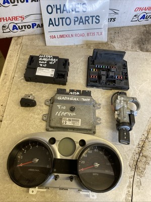 Nissan Qashqai J10 1.6 Benzin Steuergerät Kit mit + Schlüssel MK1 MEC93-600 284B2JD Bj 2010