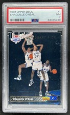 1992-93 Upper Deck Shaquille O'Neal Rookie SP RC #1 Magic PSA 7