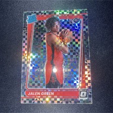 2021-22 Panini Donruss Optic Rated Rookie Checkerboard Prizm Jalen Green #159