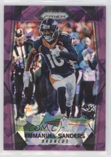 2017 Panini Prizm Purple Crystals Prizm 64/75 Emmanuel Sanders #17 0c2