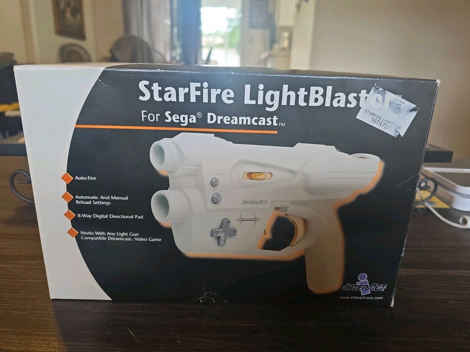Dreamcast Interact Starfire Light Gun (Sega Dreamcast) Controller zapper