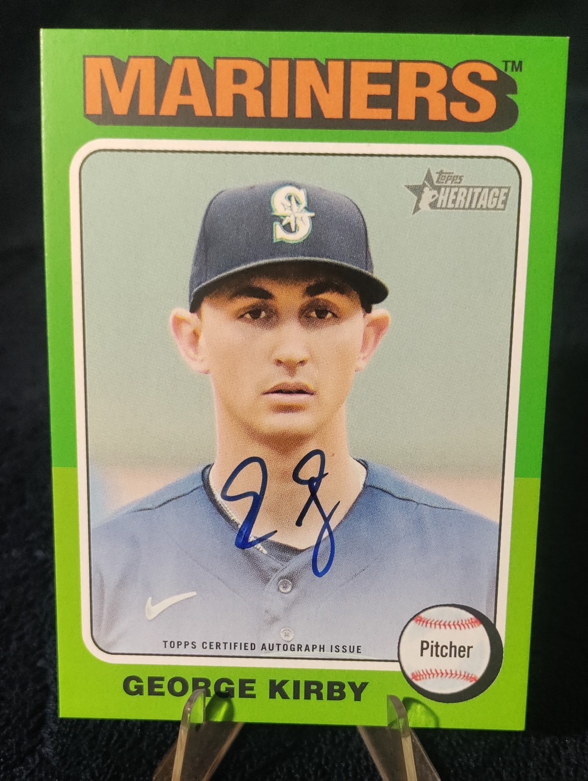 2024 Topps Heritage - Real One Autographs George Kirby #ROA-GKI (AU)