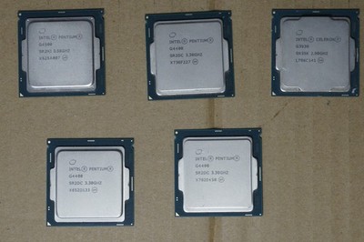 LOT 5x CPU Intel Pentium G4400 Celeron G3930 bulk LGA 1151 (6/7th gen)