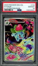 Pokemon TCG Mega Evolution #134 Ivysaur Illustration Rare PSA 10 GEM MT