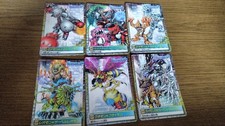 Digimon Carddass 6 Card Set Trading Cards Minor Wear Ready to Use Genuine