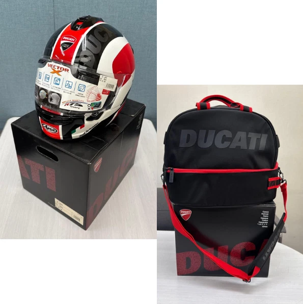 Arai VECTOR X x Ducati Corse SBK4 Full Face Helmet L:59-60cm w/Bag