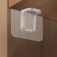 20 Pcs Household Nail Free Transparent PVC Shelf Pegs Supports