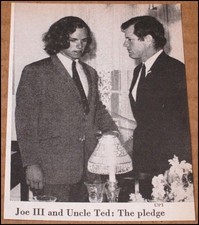 1970 Ted Kennedy & Joseph Kennedy II Newsweek Clipping Photo Son of RFK Edward