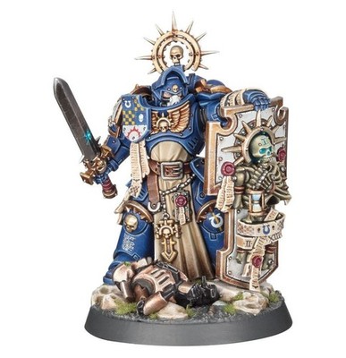 Warhammer 40K Space Marines Captain with Relic Shield Pro Painted Commission
