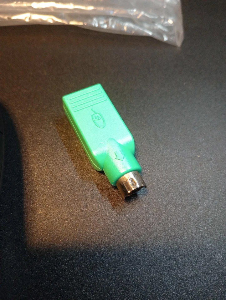 Vintage HP Logitech PS/2 Wired Mechanical Ball Wheel Mouse Model M-S69 - Image 3 of 4