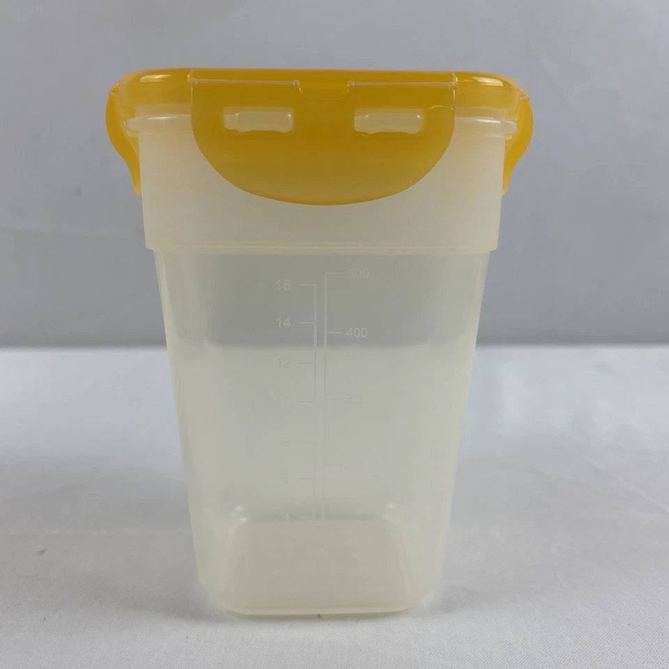 LocknLock 21-Piece Nesting Square Yellow/Clear Storage Set NEW In Box - Image 3 of 4