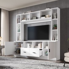 TV Wohnwand-set mit VitrineMediawand inkl TV-Board-set und Regal Fernsehtisch