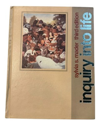Vintage 1982 Inquiry Into Life Illustrated Book, biology, science