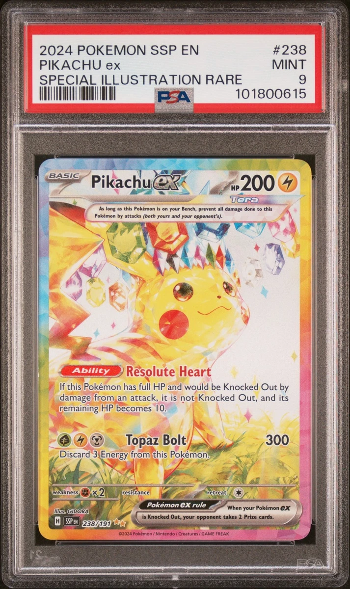 Pikachu Pokémon TCG Grade 9 Rare Individual Collectible Card Game