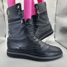 Porsche Design Chester Bennington Boots Mens Size 9/ EU 42 Black Leather Combat