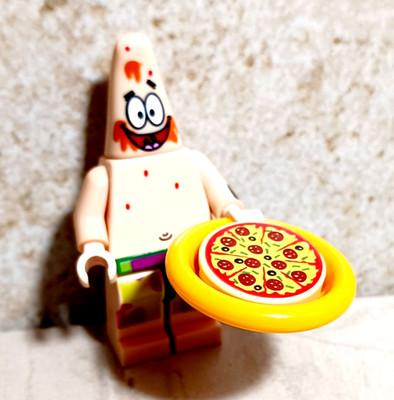 LEGO Sponge Bob PATRICK and Pizza Face Plate Wrong Arm Hawaiian Short Under Sea