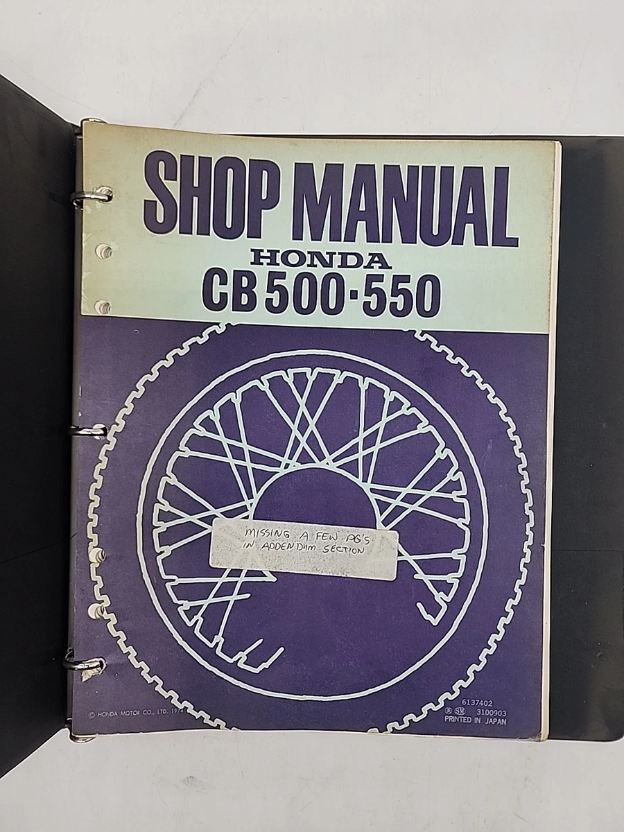 Preços baixos em Reparo de Motocicleta CB500 Manuais e FOLHETOS | eBay