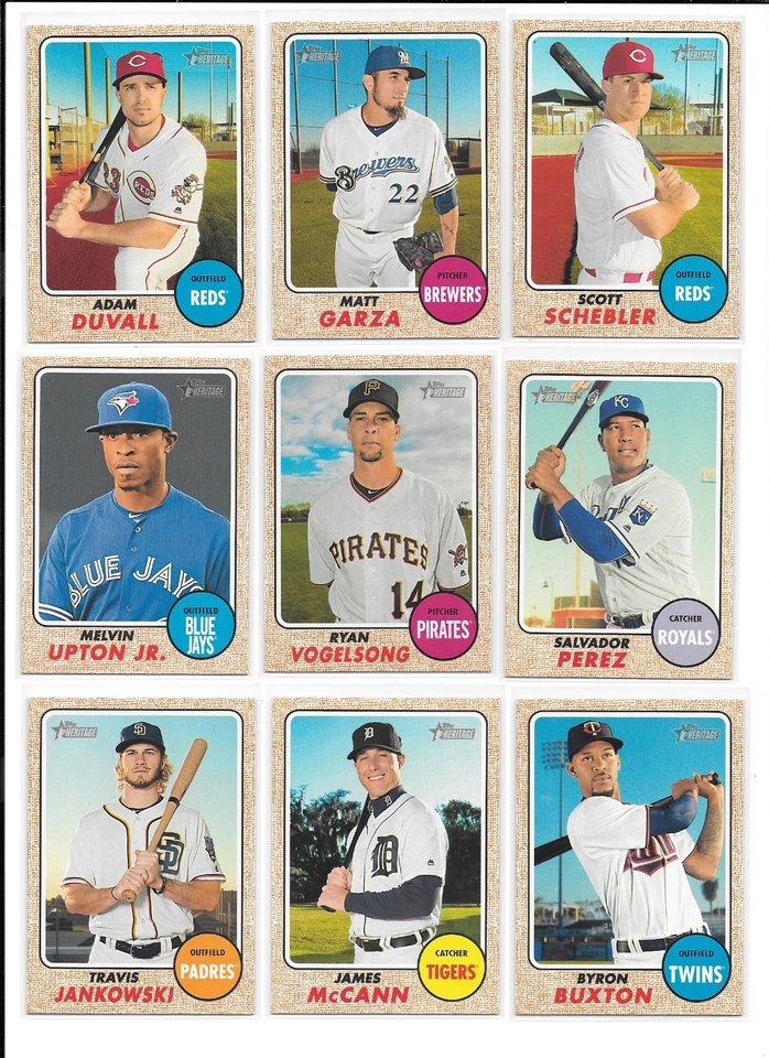 2017 Topps Heritage Baseball Trading Cards / Choose #s 201 - 400 + insert / mb53 - Image 3 of 4